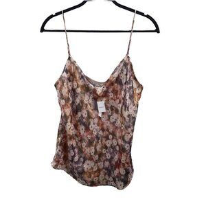 Club Monaco NWT Women’s Size XL Sunset Shimmer Silk Blend Kora Camisole Cami Top